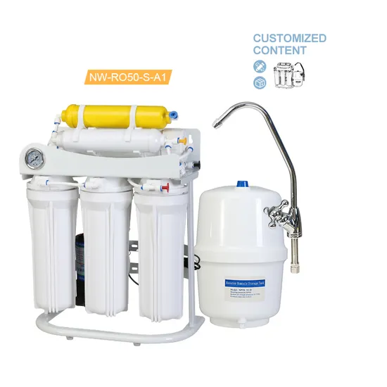 RO Water Filter RO System with Pump with Manual-Flush